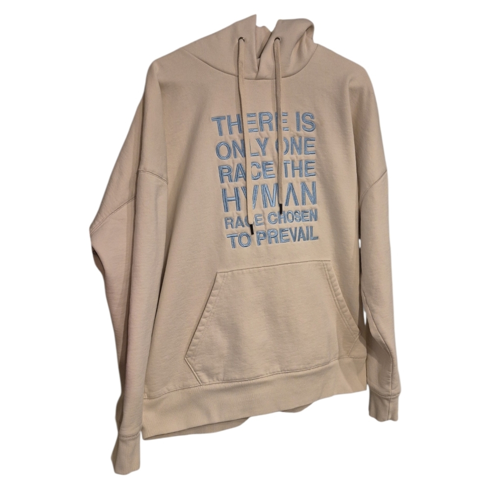 Hvman Graphic pullover hoodie Size XXL Cream